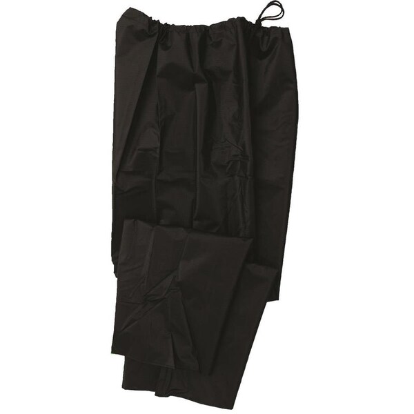 Tri-Weave Rain Pants, PVC, Adjustable Drawstring Closure, Black, Size M